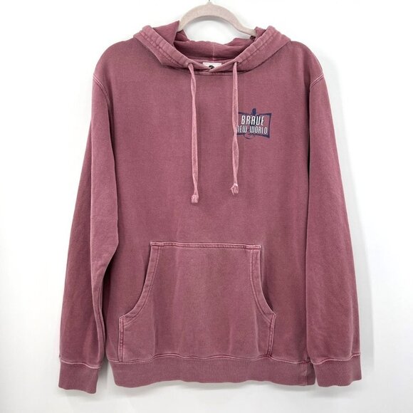 Braue New World Women's Pink Long Sleeve Hoodie Size Small - Picture 1 of 13